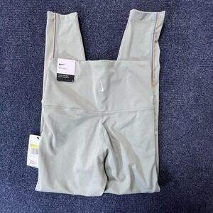 Nike Pants Womens Small Gray Nike Yoga High Rise Leggings Rainbow CU3560-073